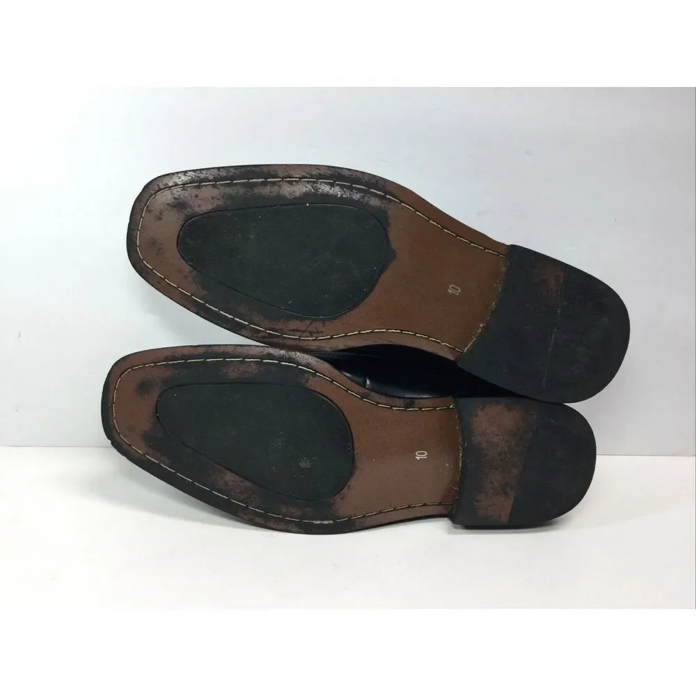 La Milano Wingtip Shoes Mens Size 10‎ M Black Leather Oxfords Dress